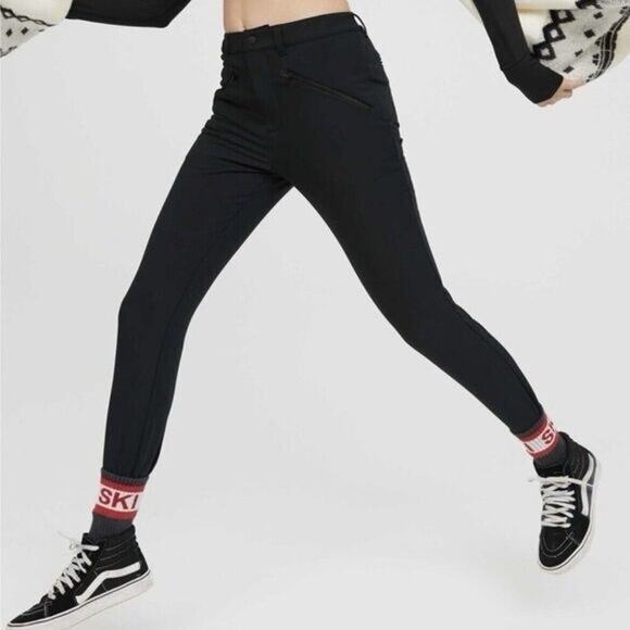 Offline by Aerie Black Black Chillside Stirrup Ski Pants Size Medium - Picture 3 of 12